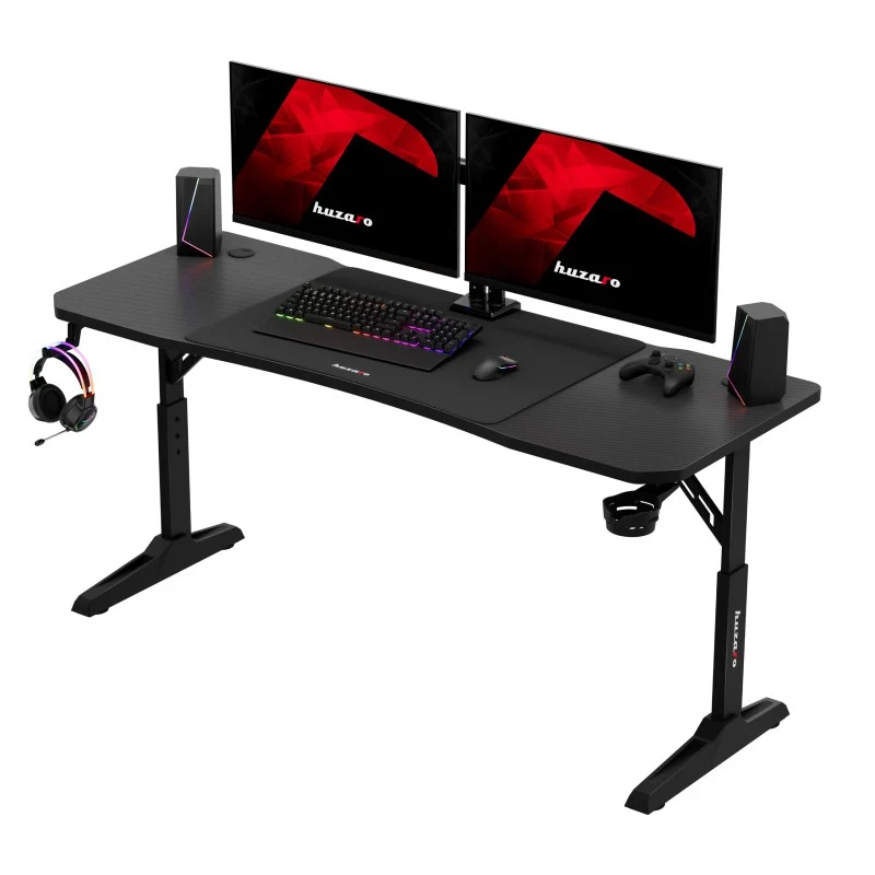 Gaming-Schreibtisch Huzaro Hero 4.6 Black 160 cm