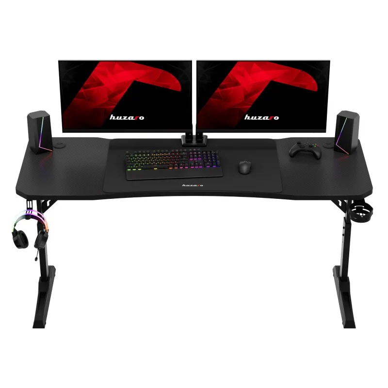 Gaming-Schreibtisch Huzaro Hero 4.6 Black 160 cm