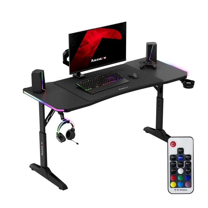 LED Gaming-Schreibtisch Huzaro Hero 3.6 RGB Black