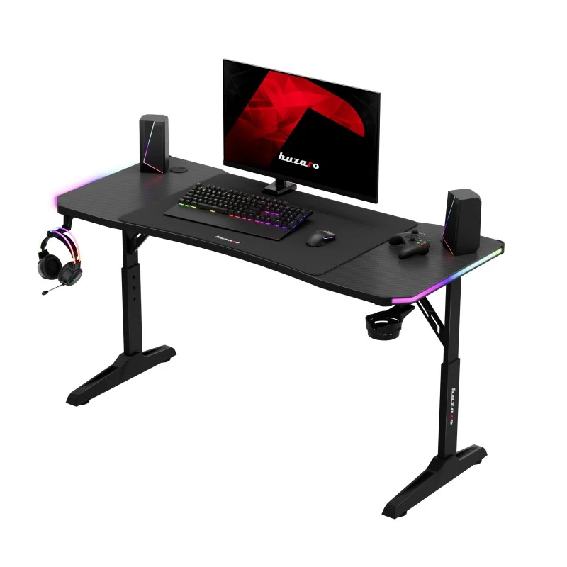 LED Gaming-Schreibtisch Huzaro Hero 3.6 RGB Black