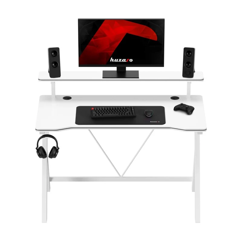 Gaming-Schreibtisch 120 cm Huzaro Hero 1.9 White