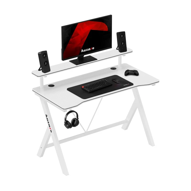 Gaming-Schreibtisch 120 cm Huzaro Hero 1.9 White