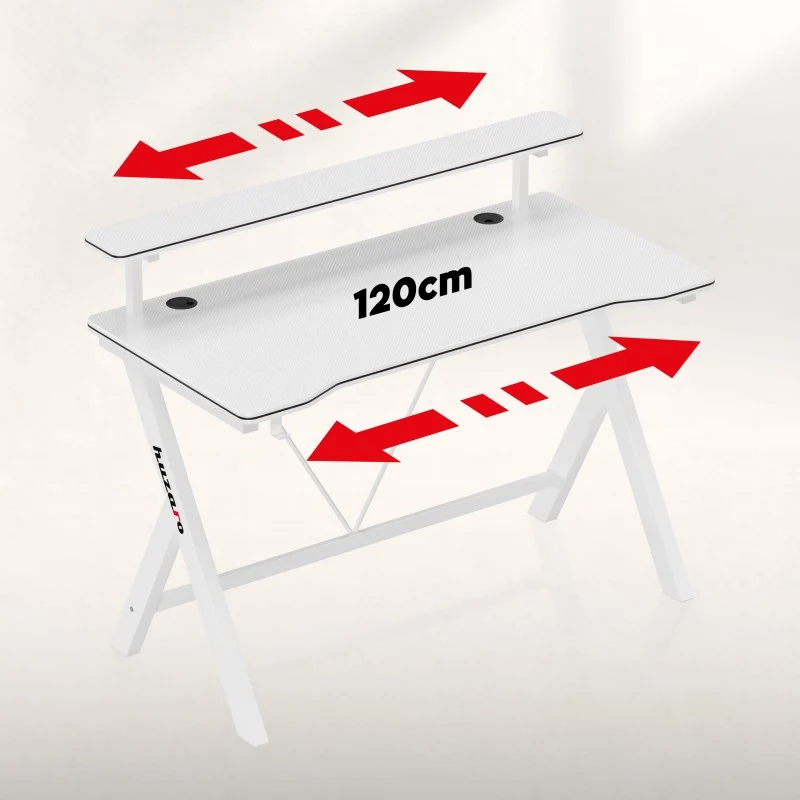 Gaming-Schreibtisch 120 cm Huzaro Hero 1.9 White