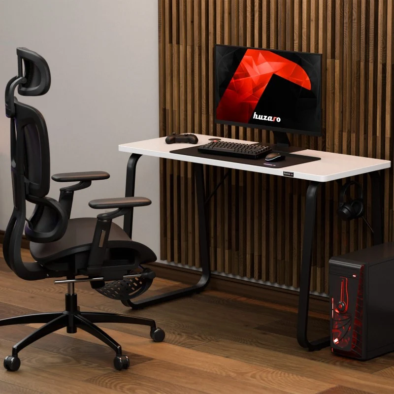 Gaming-Schreibtisch Huzaro Hero 1.5 White 120 cm