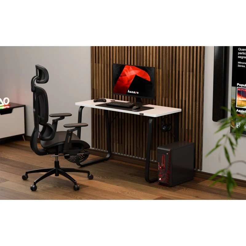Gaming-Schreibtisch Huzaro Hero 1.5 White 120 cm