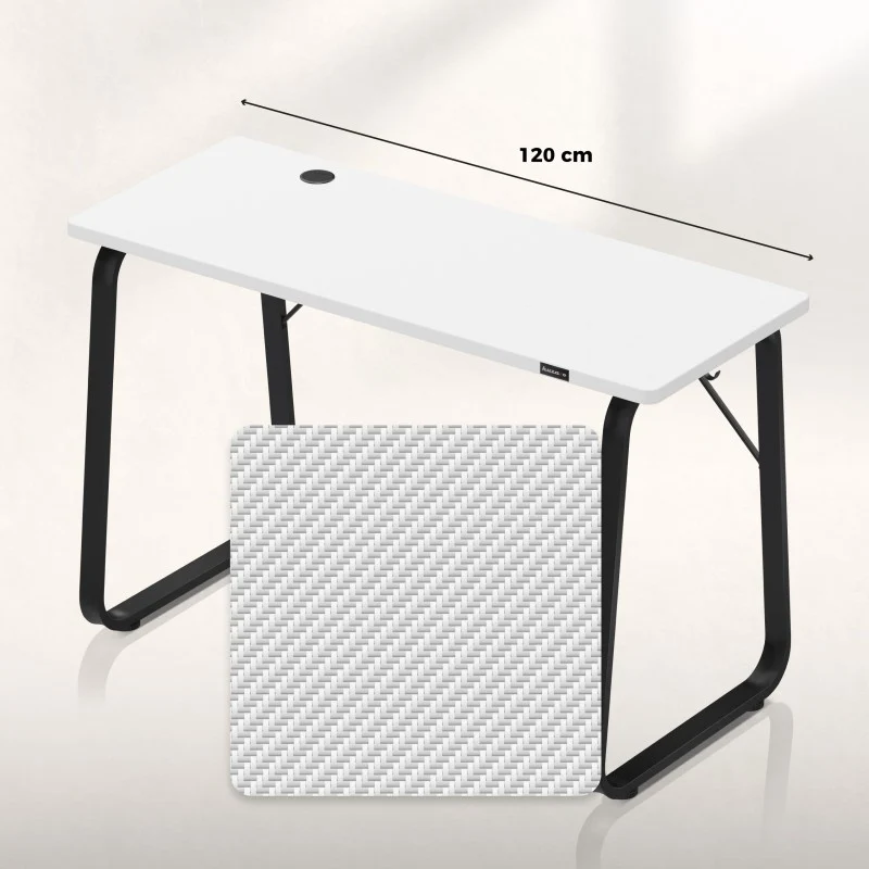 Gaming-Schreibtisch Huzaro Hero 1.5 White 120 cm
