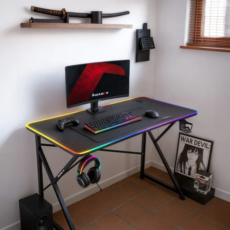 Gaming-Schreibtisch Hero 1.7 RGB Black 120 cm