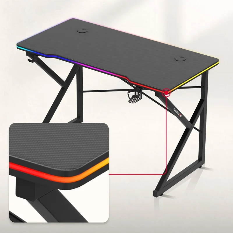 Gaming-Schreibtisch Hero 1.7 RGB Black 120 cm