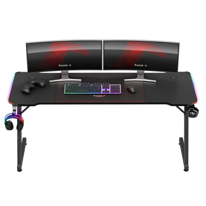 Gaming-Schreibtisch Huzaro Hero 4.8 RGB Black 160 cm