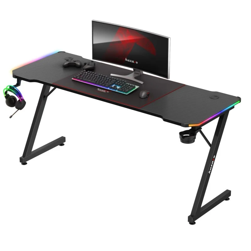 Gaming-Schreibtisch Huzaro Hero 4.8 RGB Black 160 cm