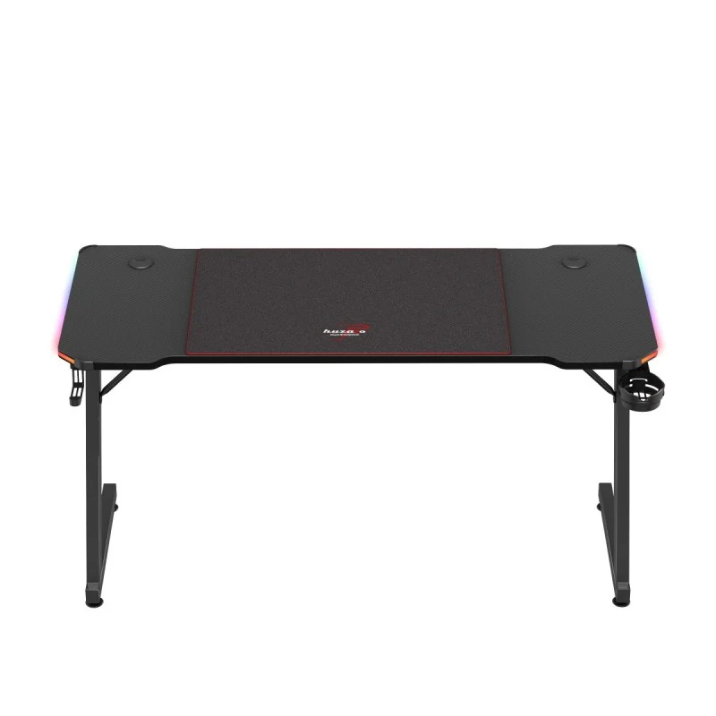 Gaming-Schreibtisch Huzaro Hero 3.3 RGB Schwarz 140 cm