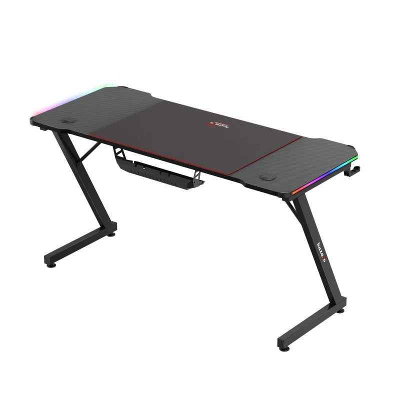 Gaming-Schreibtisch Huzaro Hero 3.3 RGB Schwarz 140 cm