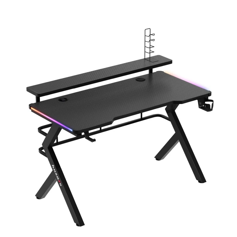 Gaming-Schreibtisch Huzaro Hero 5.0 RGB LED Schwarz 120 cm