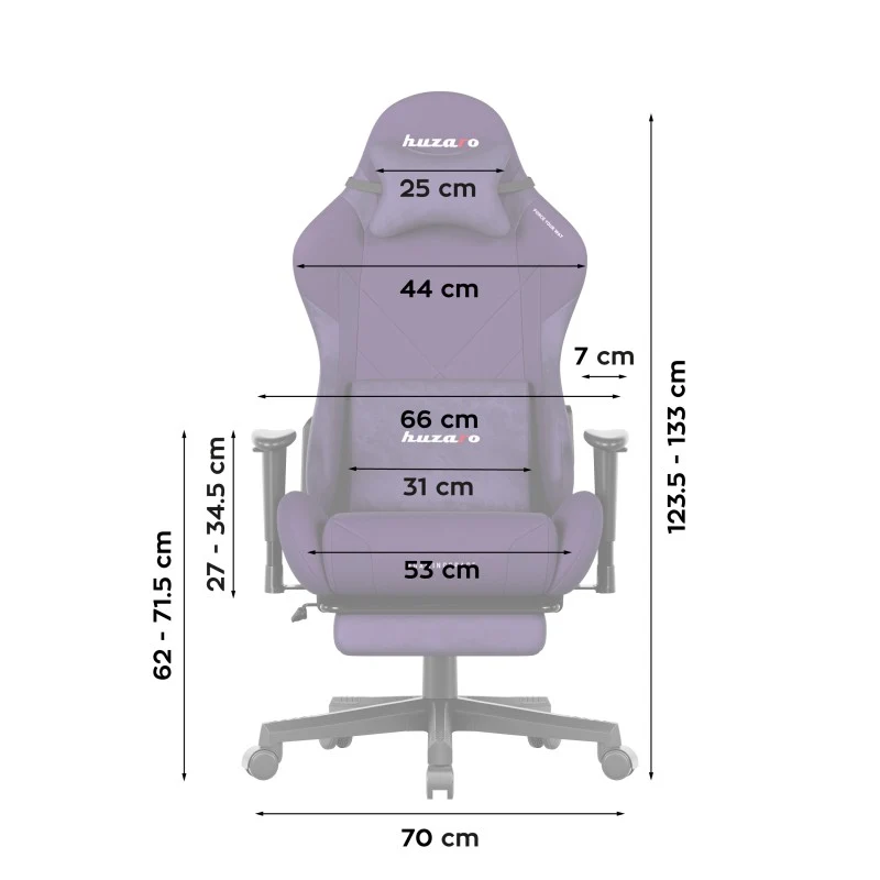 Gaming-Stuhl Huzaro Force 5.7 Lila