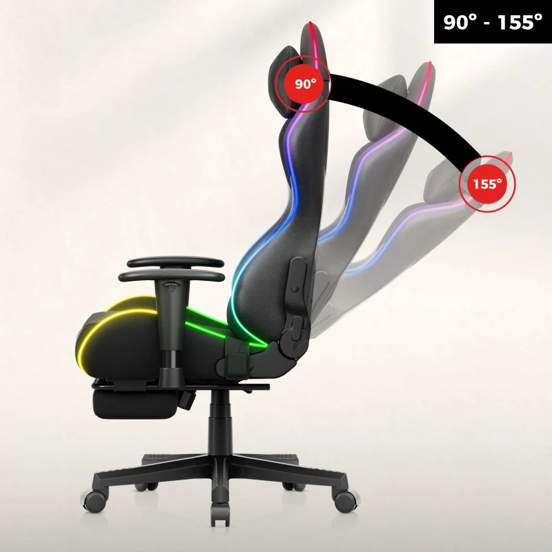 LED-Gamingstuhl Huzaro Force 5.7 Black RGB