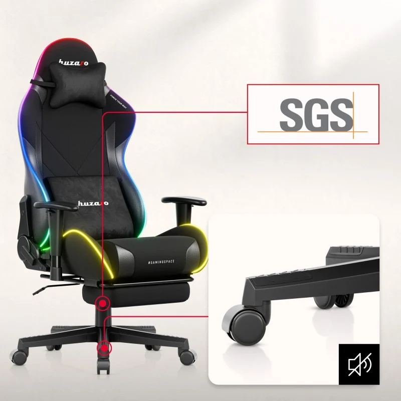 LED-Gamingstuhl Huzaro Force 5.7 Black RGB