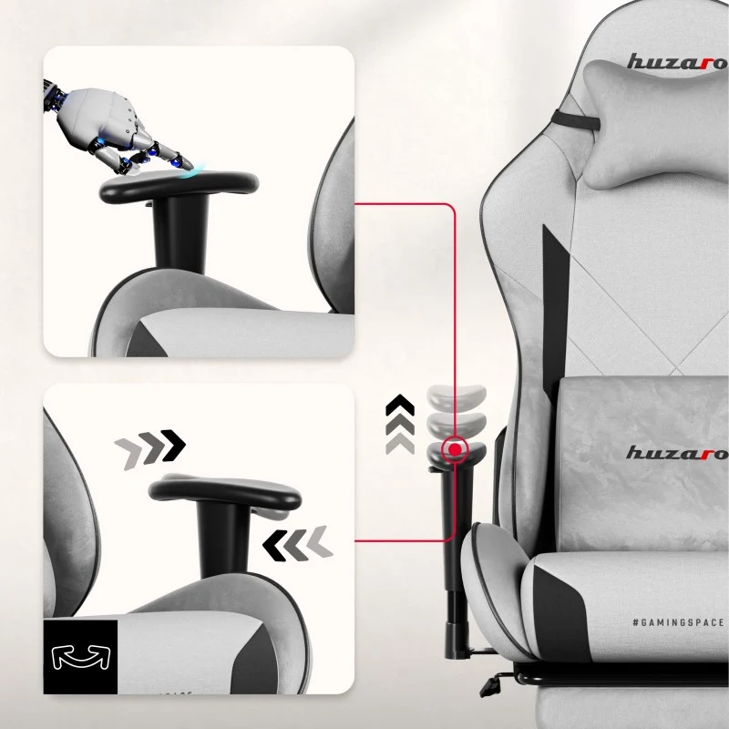 Huzaro Force 5.7 Grey Gaming-Stuhl