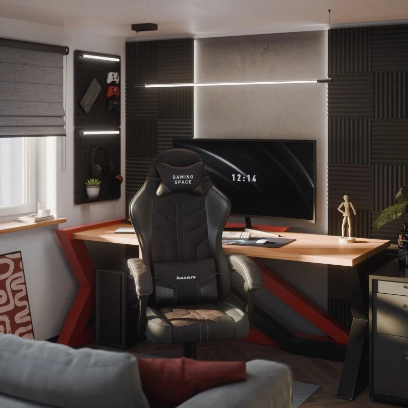 Gaming-Sessel Samt Huzaro Force 2.7 Black Carbon