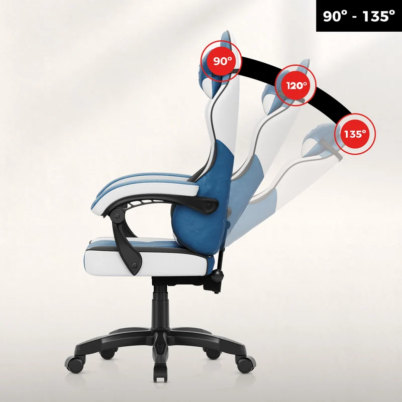 Gaming-Sessel aus Velours Huzaro Force 2.7 Blue