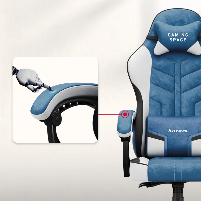 Gaming-Sessel aus Velours Huzaro Force 2.7 Blue