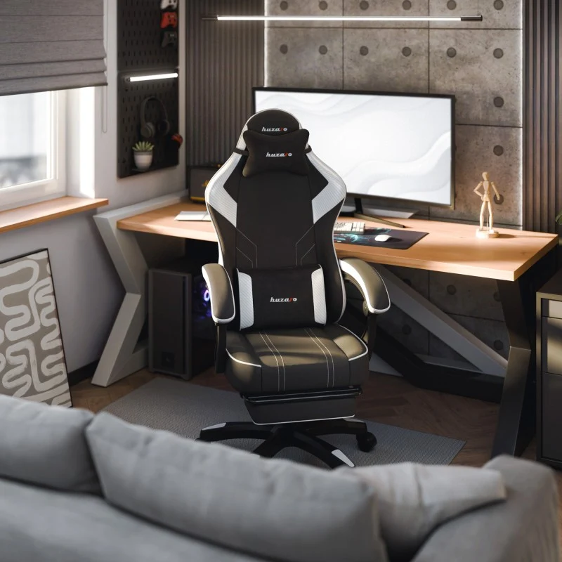 Gaming-Stuhl Huzaro Force 3.7 White Carbon