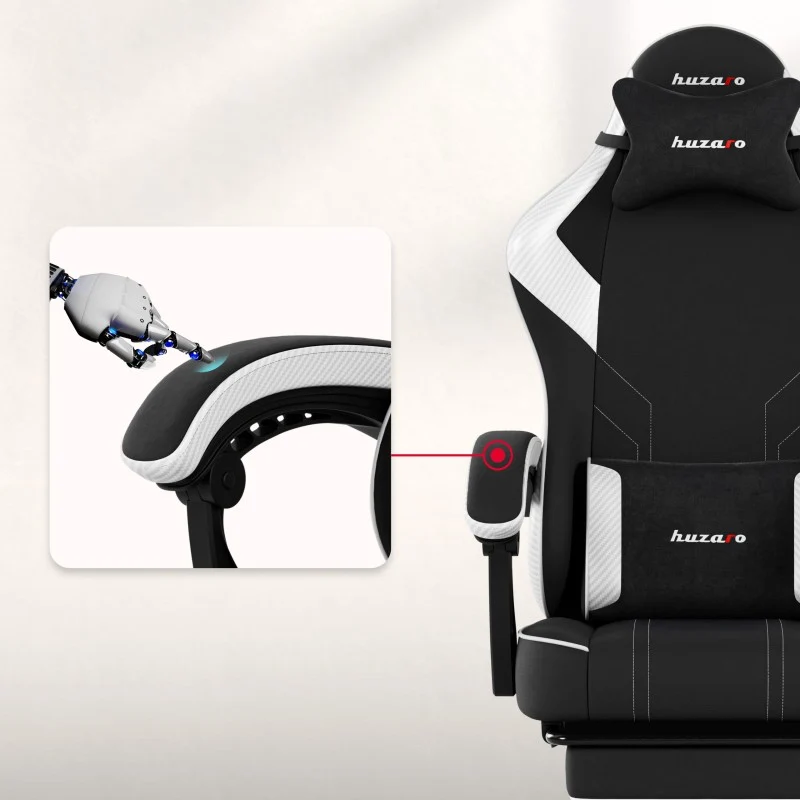 Gaming-Stuhl Huzaro Force 3.7 White Carbon