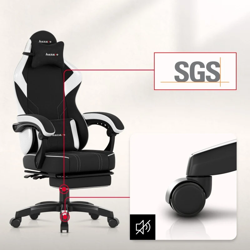 Gaming-Stuhl Huzaro Force 3.7 White Carbon