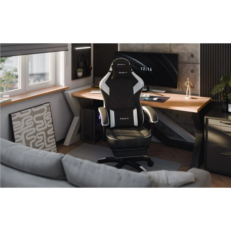 Gaming-Stuhl Huzaro Force 3.7 White Carbon