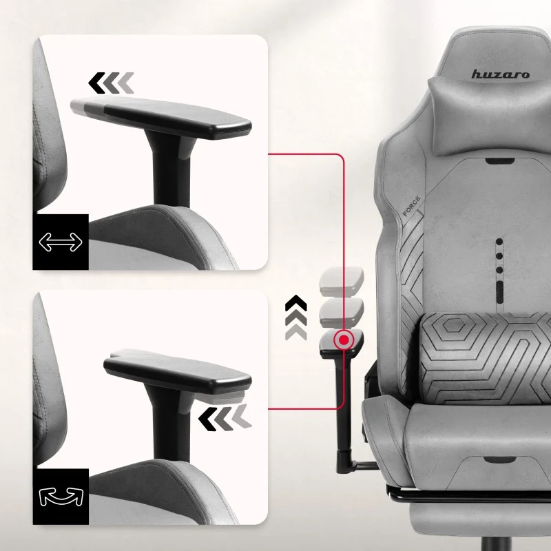 Gaming-Sessel HUZARO FORCE 8.1 Grau