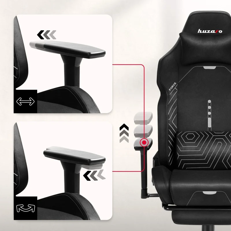 Gaming-Sessel HUZARO FORCE 8.1 Schwarz
