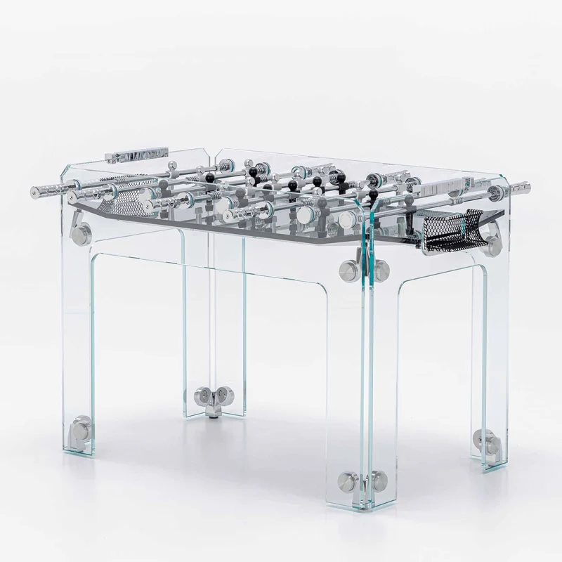 Glass Foosball Table CRISTALLINO by Adriano Design for Teckell