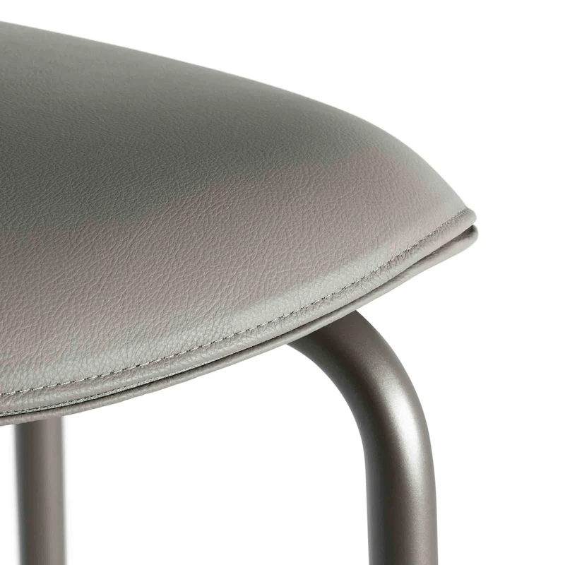 Leather Bar Stool MONTERA MAS by Roberto Lazzeroni for Poltrona Frau