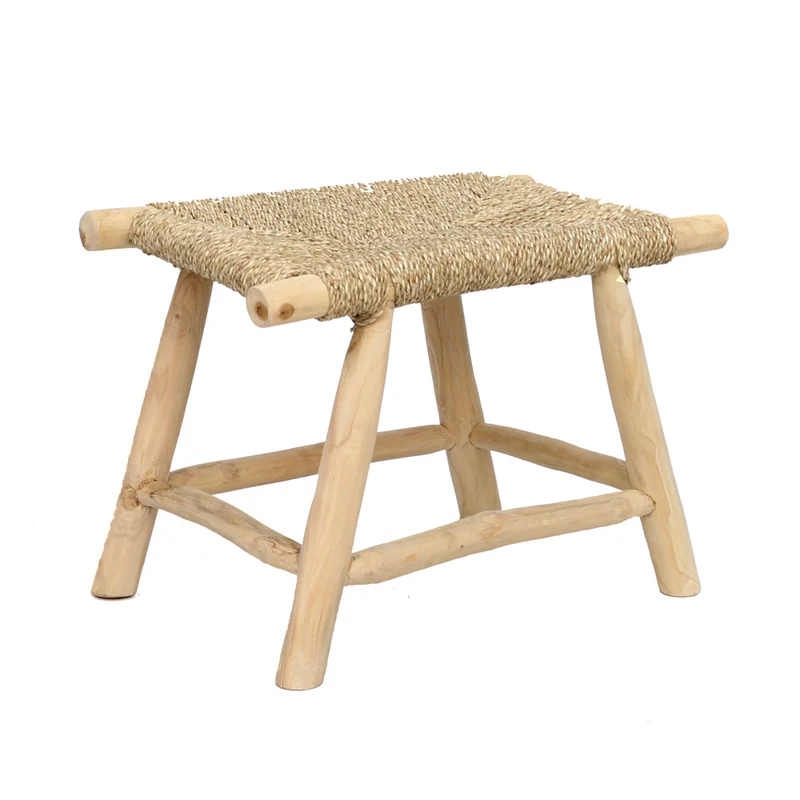 THE PORTO Hocker aus Seegras
