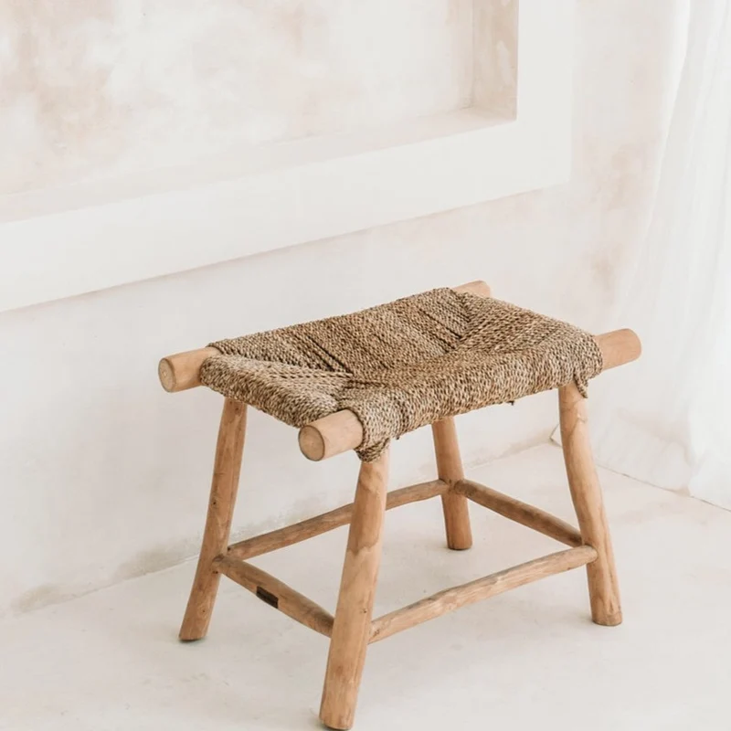 THE PORTO Hocker aus Seegras