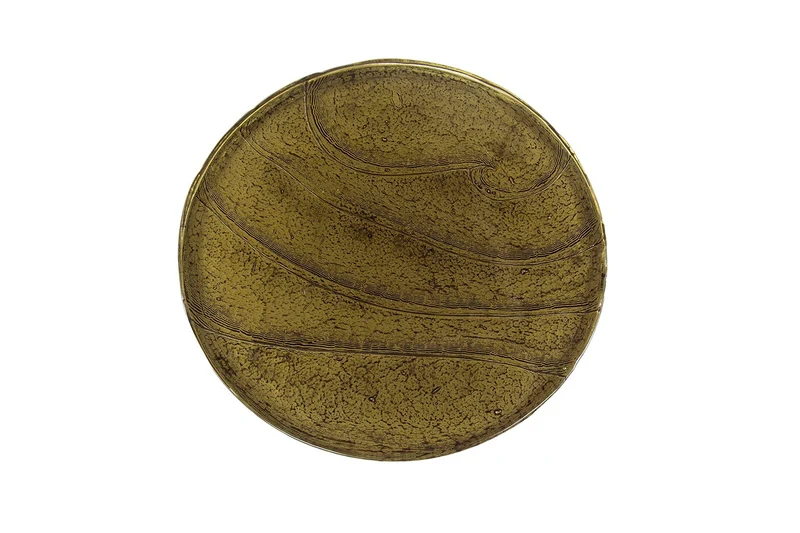 KAWOLA Beistelltisch MOKKA Glas gold
