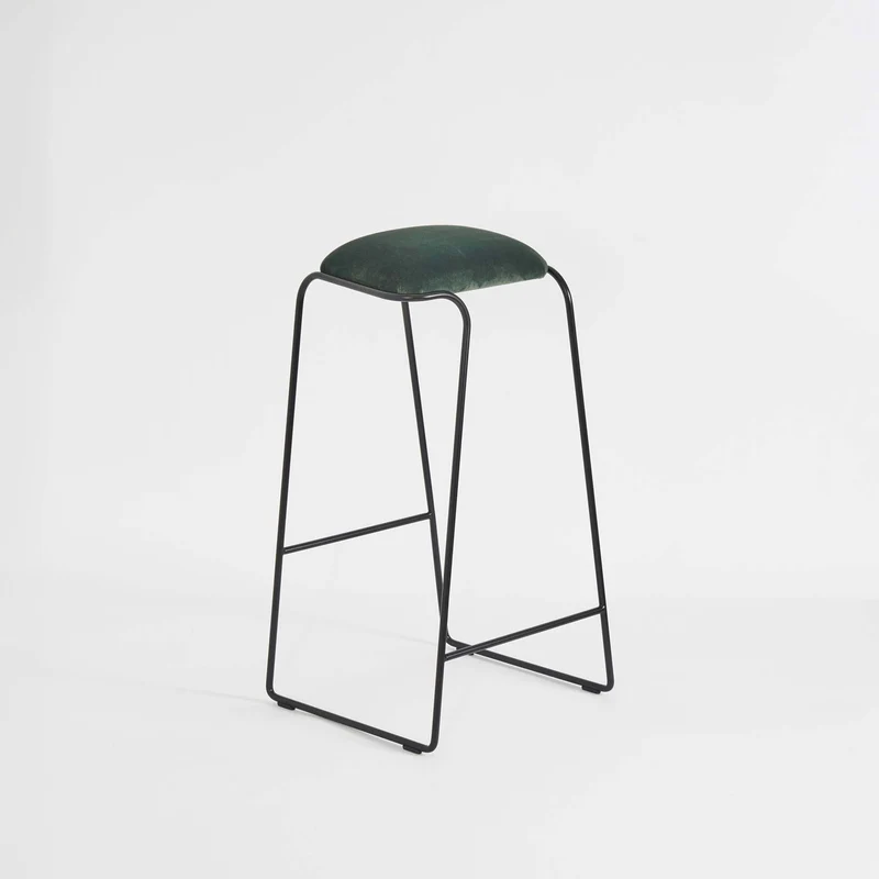 Steel Upholstered Stool SEEMS by Enrico Girotti for LapiegaWD