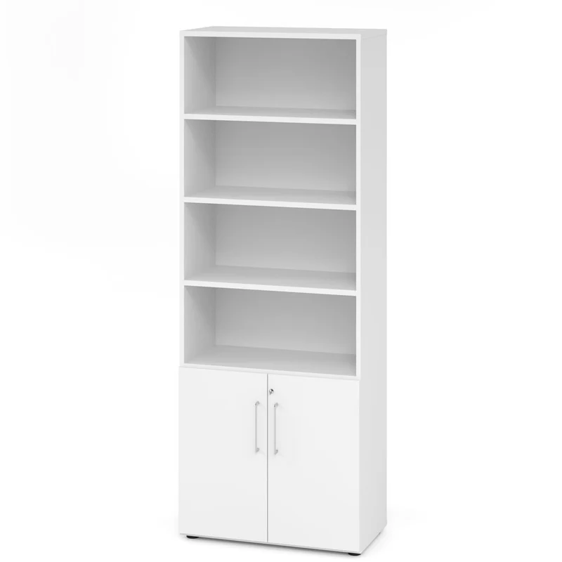 Hammerbacher Aktenschrank Serie 9, Kombischrank 6 OH, abschließbar, 4 Fach, 80 x 215,6 x 42cm