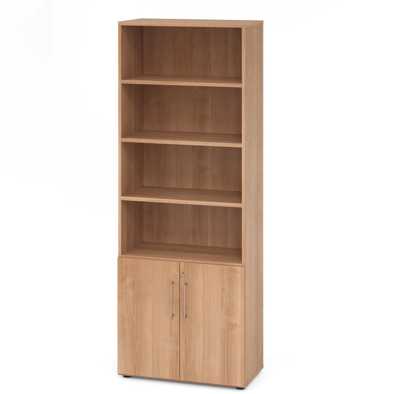Hammerbacher Aktenschrank Serie 9, Kombischrank 6 OH, abschließbar, 4 Fach, 80 x 215,6 x 42cm