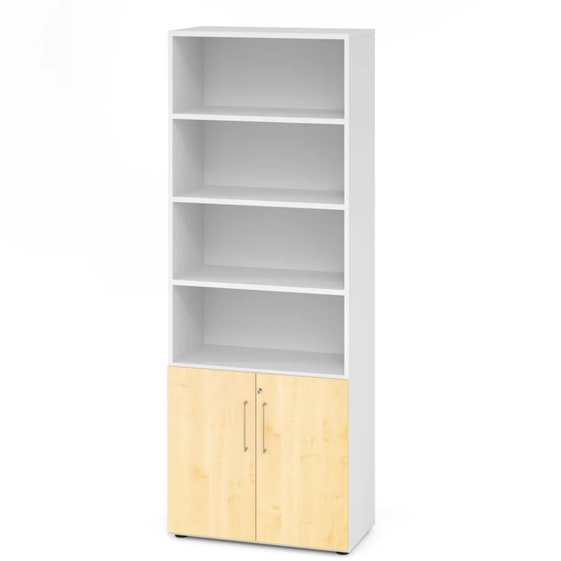 Hammerbacher Aktenschrank Serie 9, Kombischrank 6 OH, abschließbar, 4 Fach, 80 x 215,6 x 42cm