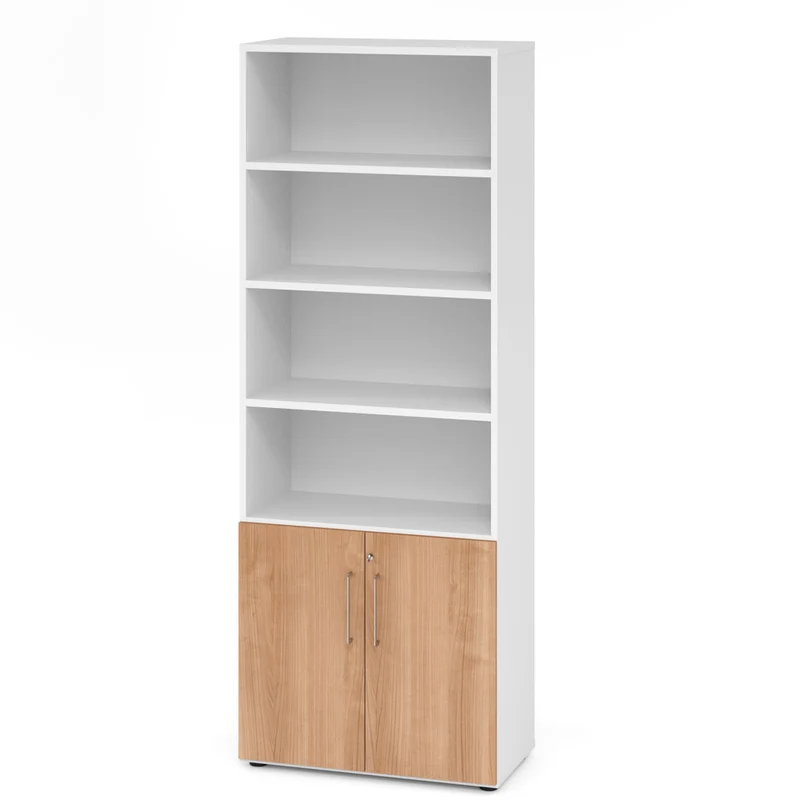Hammerbacher Aktenschrank Serie 9, Kombischrank 6 OH, abschließbar, 4 Fach, 80 x 215,6 x 42cm