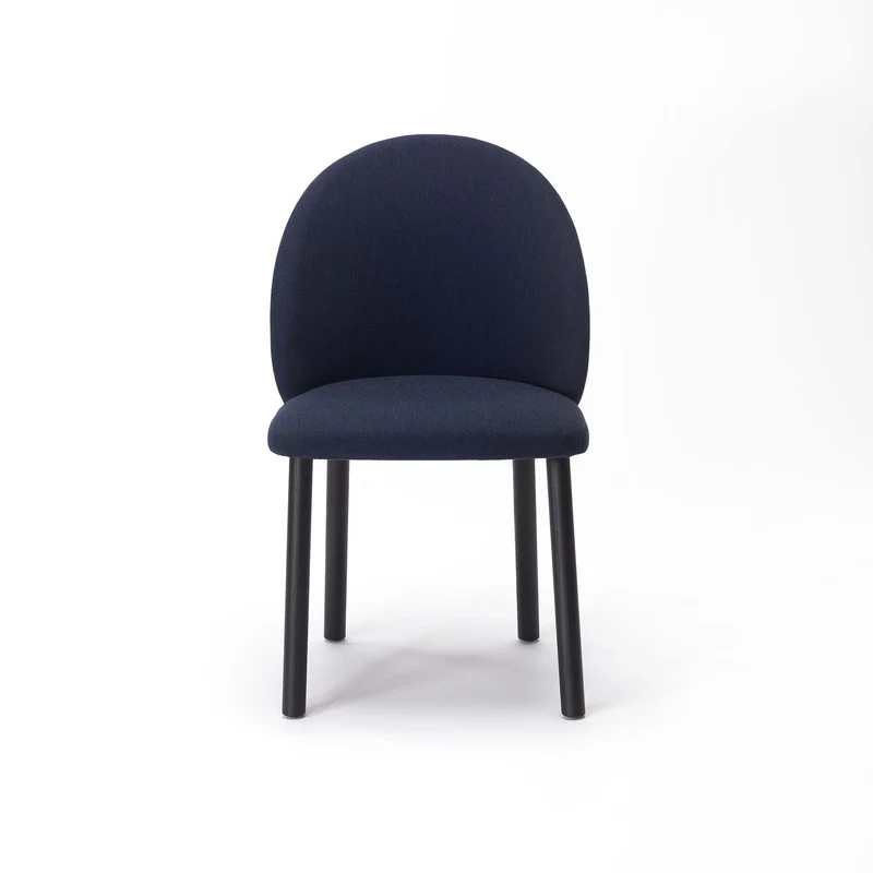 NASU Beistellstuhl Schwarz-Marineblau