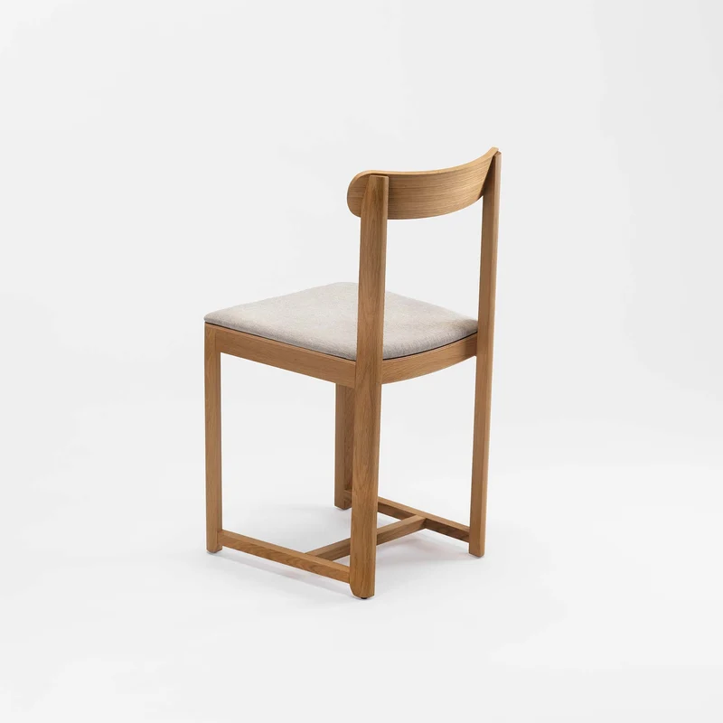 SELERI Stuhl Natur gepolstert Beige Sitz