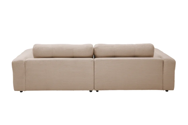 KAWOLA Sofa MIKA Ecksofa Cord taupe