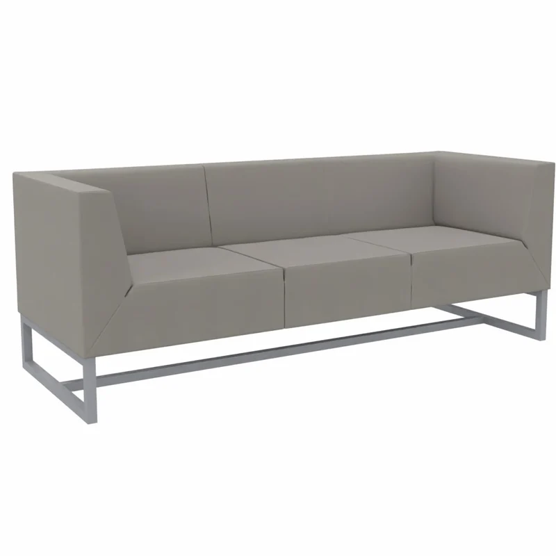 SMV Paralles Lounge Sofa 3er | Loungesofa Brandschutzzertifiziert | schwer entflammbar nach DIN 66084 p-a / B1