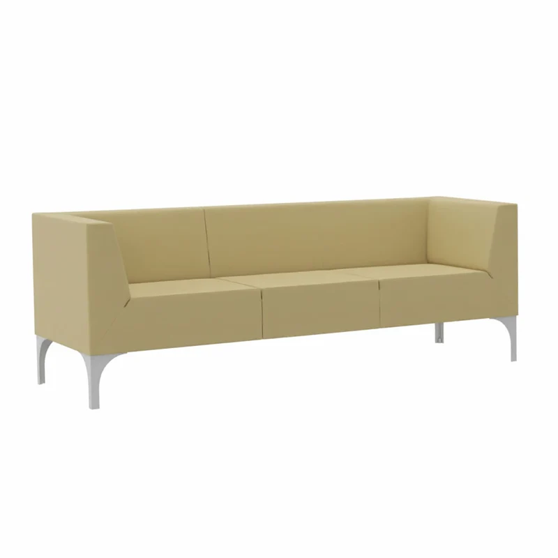 SMV Paralles Lounge Sofa 3er | Loungesofa Brandschutzzertifiziert | schwer entflammbar nach DIN 66084 p-a / B1