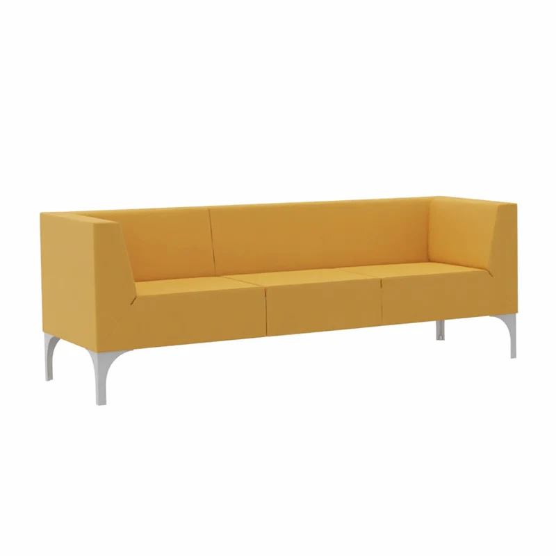 SMV Paralles Lounge Sofa 3er | Loungesofa Brandschutzzertifiziert | schwer entflammbar nach DIN 66084 p-a / B1