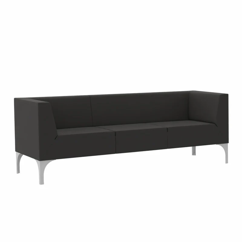 SMV Paralles Lounge Sofa 3er | Loungesofa Brandschutzzertifiziert | schwer entflammbar nach DIN 66084 p-a / B1