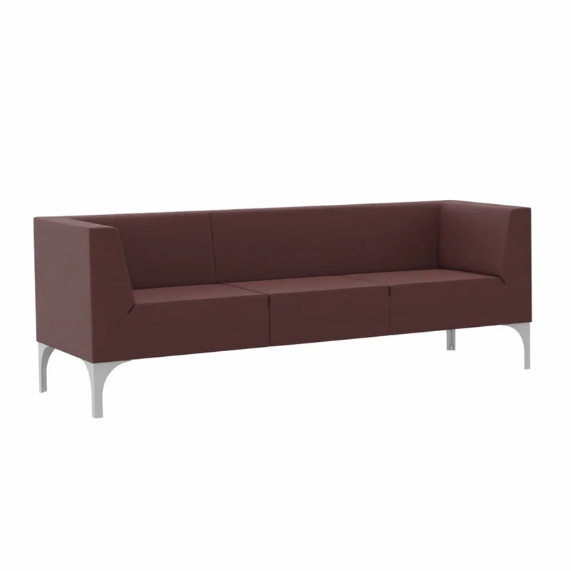 SMV Paralles Lounge Sofa 3er | Loungesofa Brandschutzzertifiziert | schwer entflammbar nach DIN 66084 p-a / B1