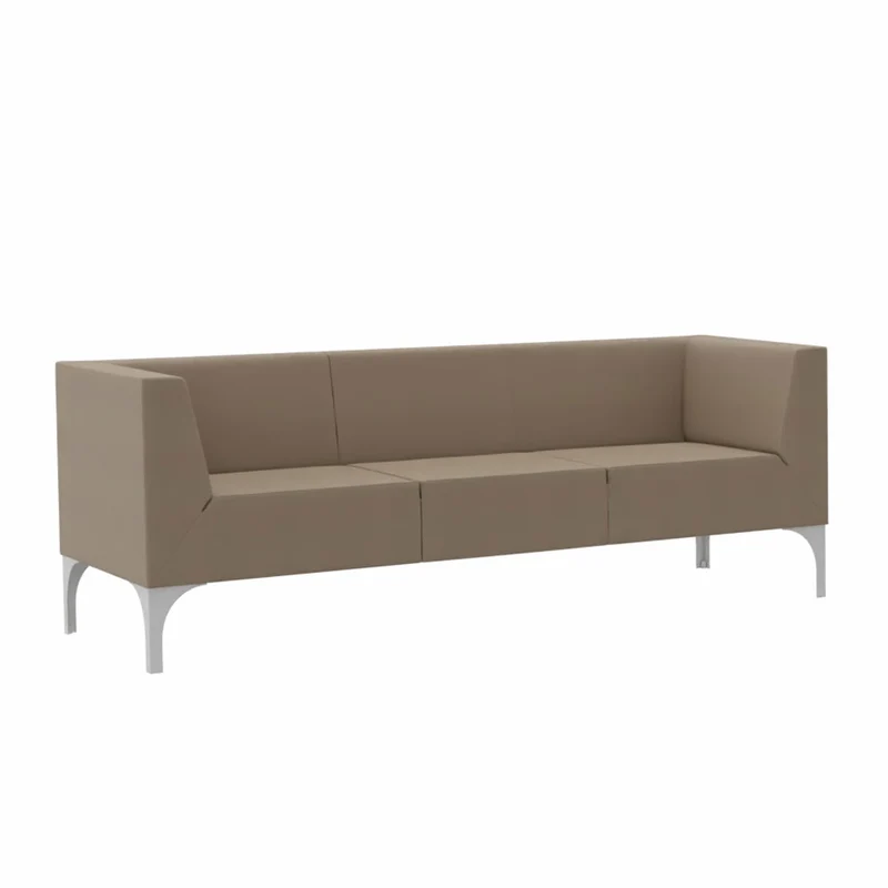 SMV Paralles Lounge Sofa 3er | Loungesofa Brandschutzzertifiziert | schwer entflammbar nach DIN 66084 p-a / B1