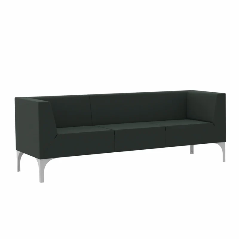 SMV Paralles Lounge Sofa 3er | Loungesofa Brandschutzzertifiziert | schwer entflammbar nach DIN 66084 p-a / B1